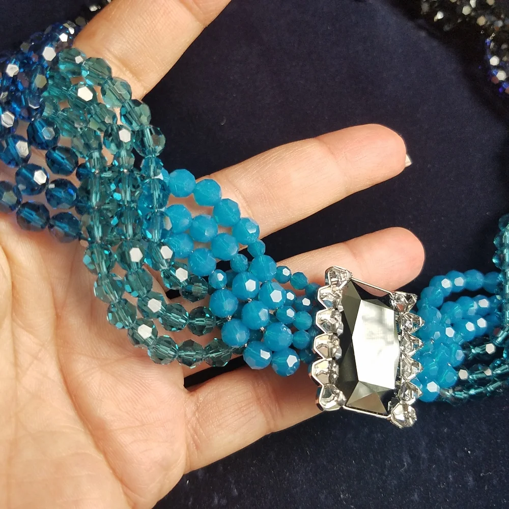 AUTHENTIC Swarovski Player Necklace & Bracelet SET RARE
